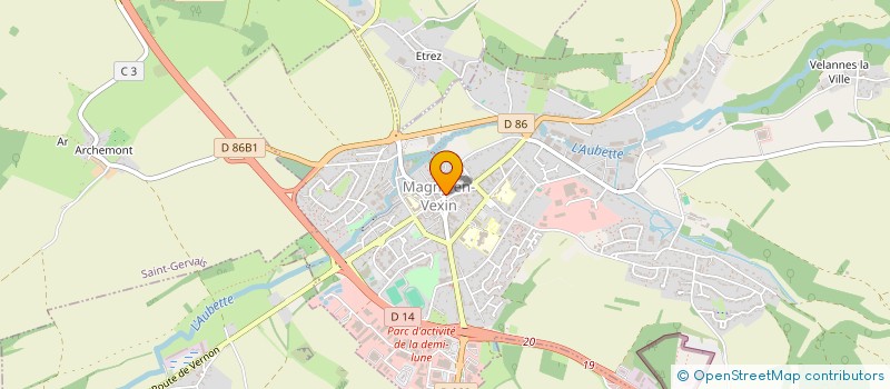 localisation de l'entreprise LES DRACONIDES à MAGNY-EN-VEXIN