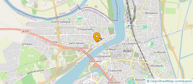 localisation de l'entreprise LES DRAGEES  ARLES