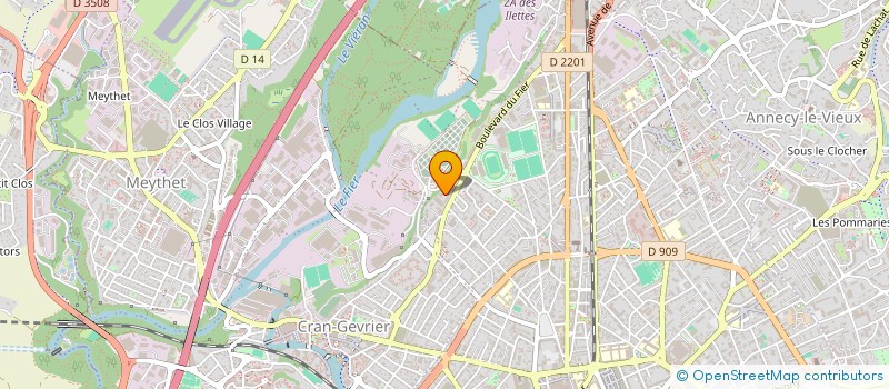 localisation de l'entreprise LES DRAGS DES 3 VALLEES à ANNECY