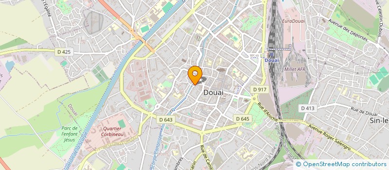 localisation de l'entreprise LES DRAPIERS  DOUAI