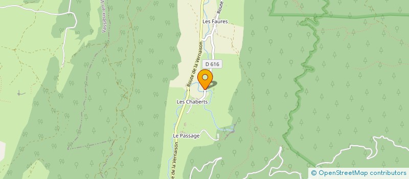 localisation de l'entreprise LES DRAYES DU VERCORS  SAINT-AGNAN-EN-VERCORS