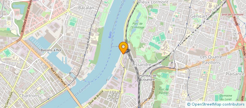 localisation de l'entreprise LES DRINES  BORDEAUX