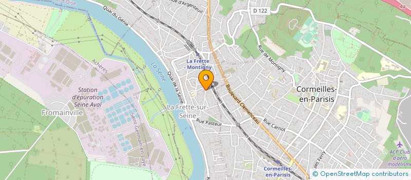 localisation de l'entreprise LES DROLES DE COQUINS à LA FRETTE-SUR-SEINE