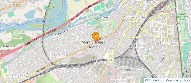 localisation de l'entreprise LES DROLES DE DAMES à MONTIGNY-LES-METZ