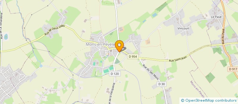 localisation de l'entreprise LES DROLES DE DAMES  MONS-EN-PEVELE