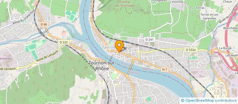 localisation de l'entreprise LES DROMOISES DES SABLES  TAIN-L'HERMITAGE