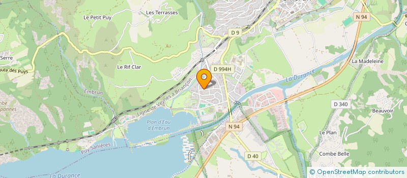 localisation de l'entreprise LES DRONES DU MONT GUILLAUME à EMBRUN