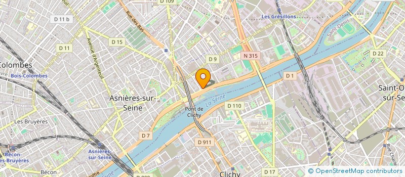 localisation de l'entreprise LES DRUIDES à ASNIERES-SUR-SEINE