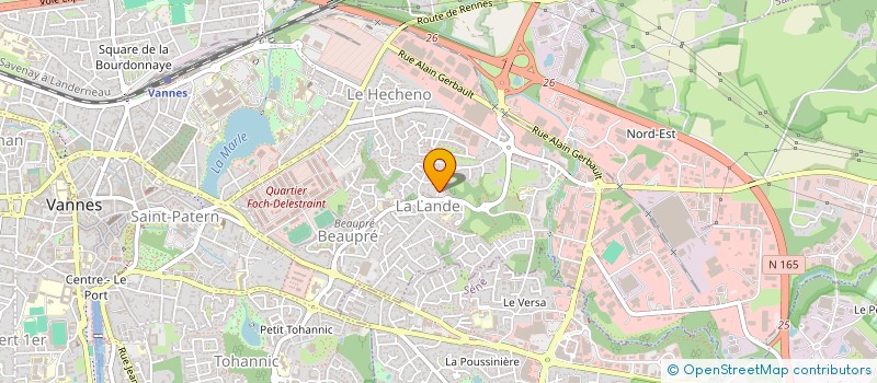 localisation de l'entreprise LES DRUIDES à VANNES