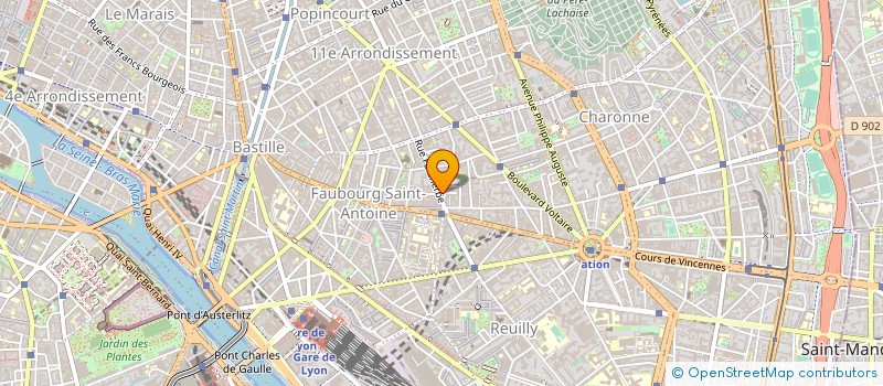 localisation de l'entreprise LES DRUIDES ASSOCIES  PARIS