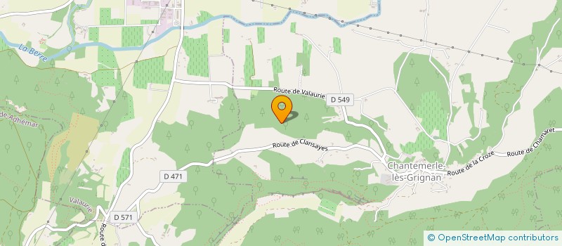 localisation de l'entreprise LES DRYADES  CHANTEMERLE-LES-GRIGNAN