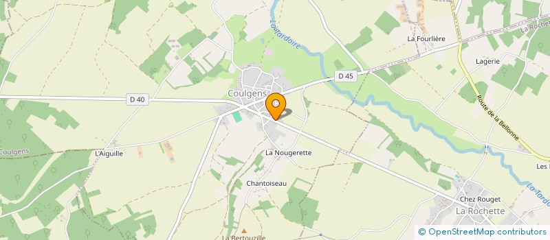 localisation de l'entreprise LES DRYADES à COULGENS
