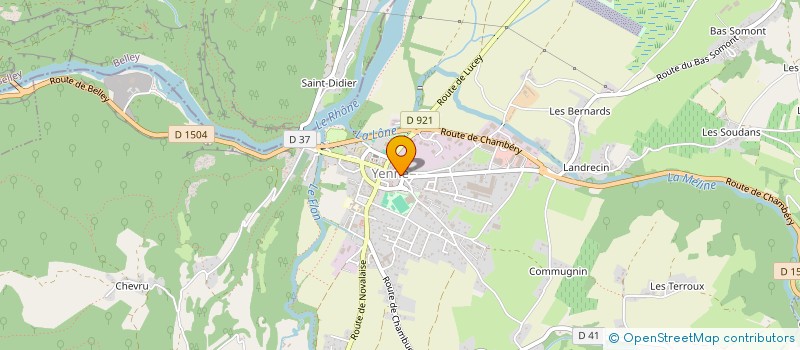 localisation de l'entreprise LES DRYADES  YENNE