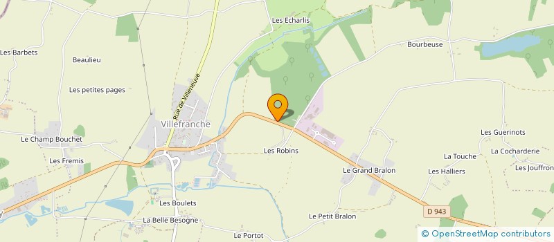 localisation de l'entreprise LES DRYADES DE LA COTE RENARD à CHARNY OREE DE PUISAYE