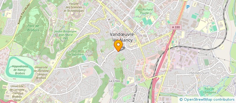 localisation de l'entreprise LES DS RAYONNANTES  VANDUVRE-LES-NANCY