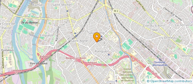 localisation de l'entreprise LES DUBREUIL DU PARADOUX à TOULOUSE