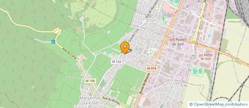 localisation de l'entreprise LES DUCHESSES DIJONNAIS à MARSANNAY-LA-COTE
