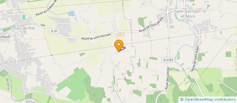 localisation de l'entreprise LES DUCKS FOOTBALL AMERICAIN  COURS-DE-PILE