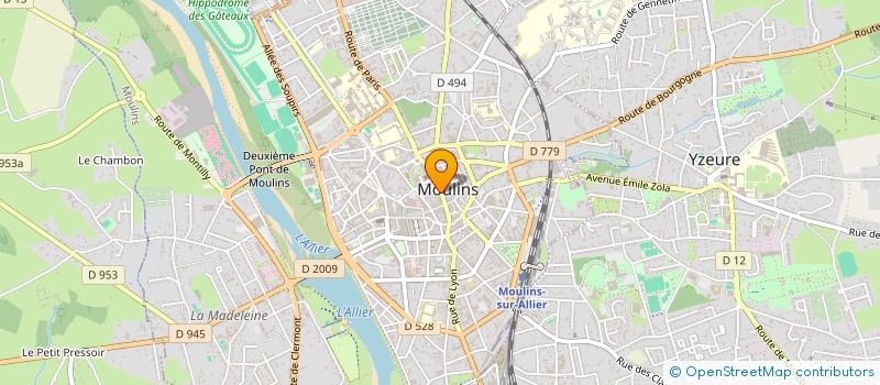 localisation de l'entreprise LES DUCS à MOULINS