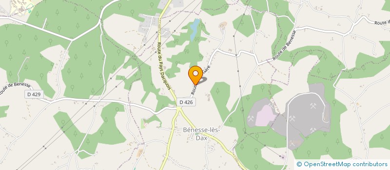 localisation de l'entreprise LES DUCS 58  BENESSE-LES-DAX