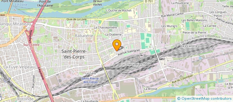 localisation de l'entreprise LES DUCS  SAINT-PIERRE-DES-CORPS