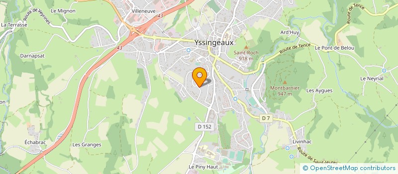 localisation de l'entreprise LES DUELLISTES D'YSSINGEAUX à YSSINGEAUX