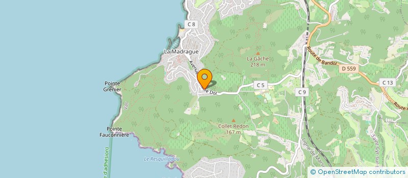localisation de l'entreprise LES DUELS POUR RIRE à SAINT-CYR-SUR-MER