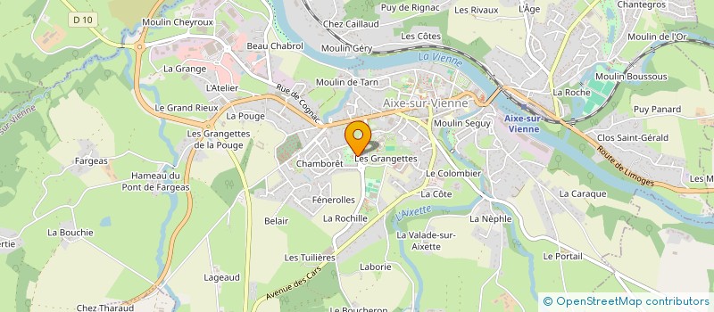 localisation de l'entreprise LES DUM'S à AIXE-SUR-VIENNE
