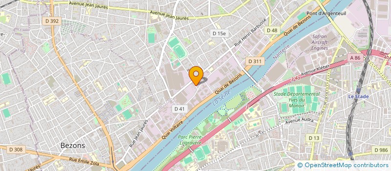 localisation de l'entreprise LES DUNES à ARGENTEUIL