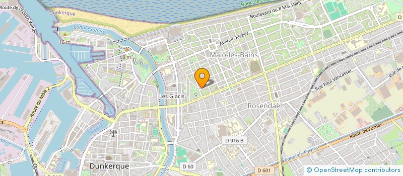 localisation de l'entreprise LES DUNES à DUNKERQUE