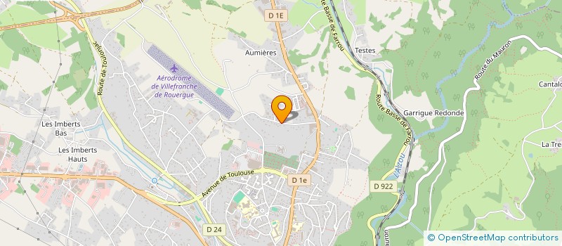localisation de l'entreprise LES DUNES à VILLEFRANCHE-DE-ROUERGUE