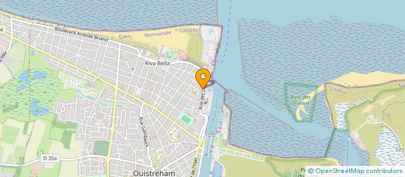 localisation de l'entreprise LES DUNES 63  OUISTREHAM