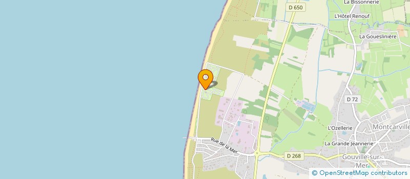 localisation de l'entreprise LES DUNES  GOUVILLE-SUR-MER