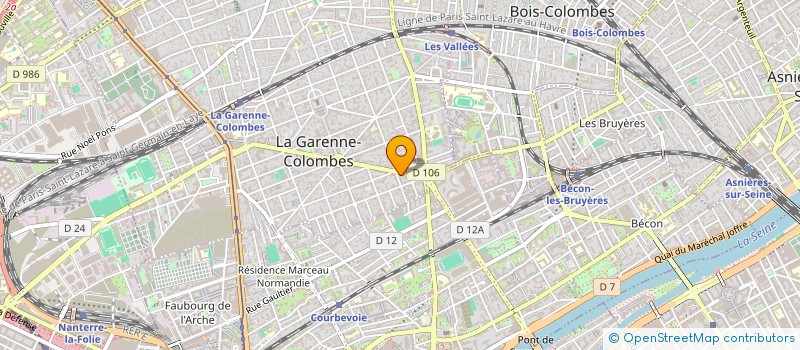 localisation de l'entreprise LES DUNES à LA GARENNE-COLOMBES