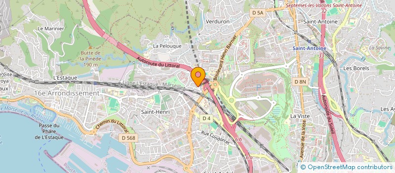 localisation de l'entreprise LES DUNES à MARSEILLE