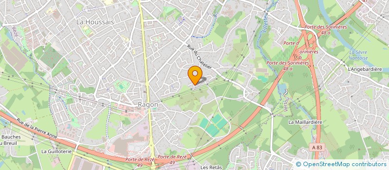 localisation de l'entreprise LES DUNES  REZE