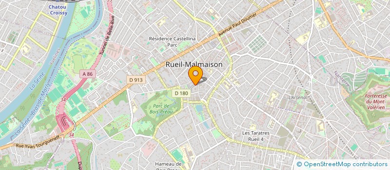 localisation de l'entreprise LES DUNES à RUEIL-MALMAISON