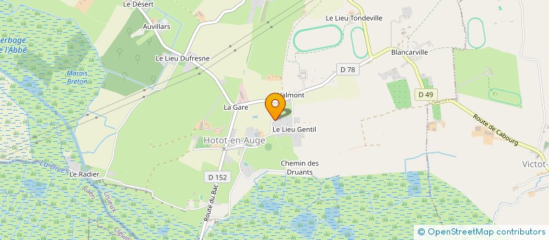 localisation de l'entreprise LES DUNES  HOTOT-EN-AUGE