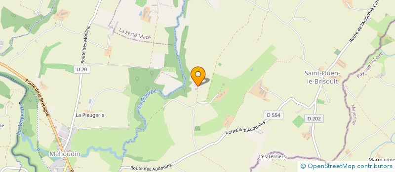 localisation de l'entreprise LES DUNES à LA FERTE MACE