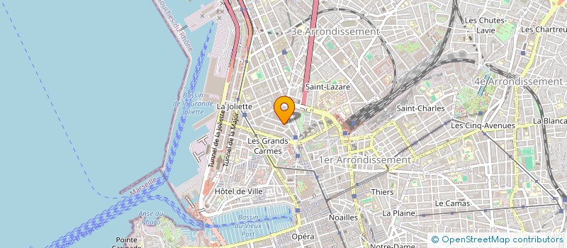 localisation de l'entreprise LES DUNES DE L'ORIENT à MARSEILLE