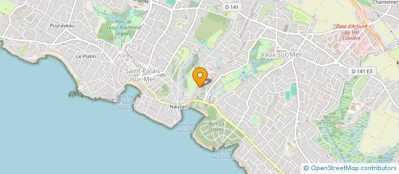 localisation de l'entreprise LES DUNES DE NAUZAN  VAUX-SUR-MER
