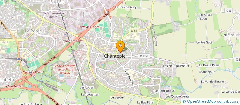 localisation de l'entreprise LES DUNES LUNAIRES  CHANTEPIE