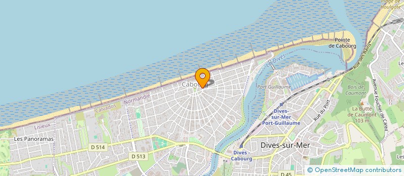localisation de l'entreprise LES DUNETTES à CABOURG