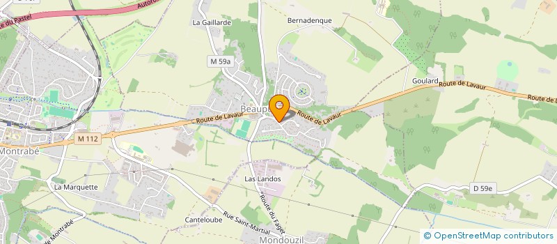 localisation de l'entreprise LES DUOS  BEAUPUY