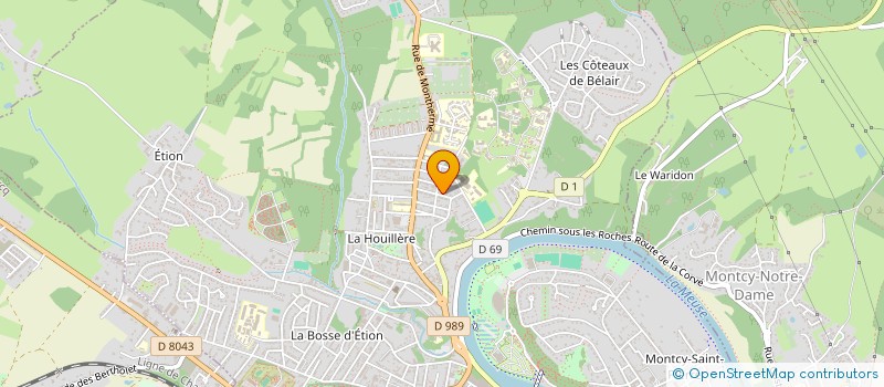 localisation de l'entreprise LES DUQUENNE  CHARLEVILLE MEZIERES