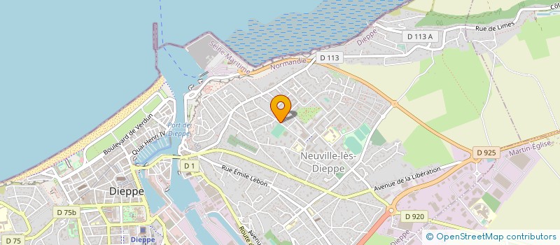 localisation de l'entreprise LES DYNAMIQUES DE DIEPPE  DIEPPE