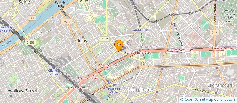 localisation de l'entreprise LES DYNAMITES à CLICHY
