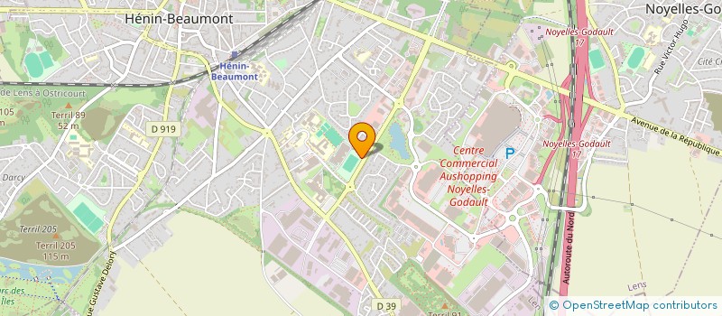 localisation de l'entreprise LES EAUX 2 DEVELOPPEMENT à HENIN-BEAUMONT