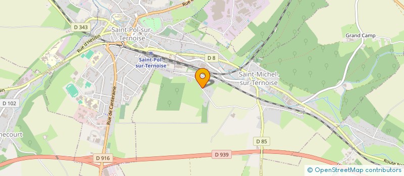 localisation de l'entreprise LES EAUX BLEUES  SAINT-MICHEL-SUR-TERNOISE