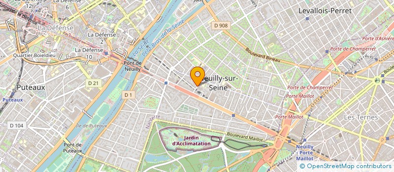 localisation de l'entreprise LES EAUX CLAIRES à NEUILLY-SUR-SEINE